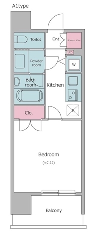 本郷の完工年月(2005年9月)築の賃貸マンションの間取り