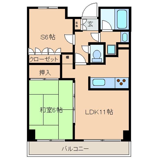 大塚の完工年月(2003年8月)築の賃貸マンションの間取り