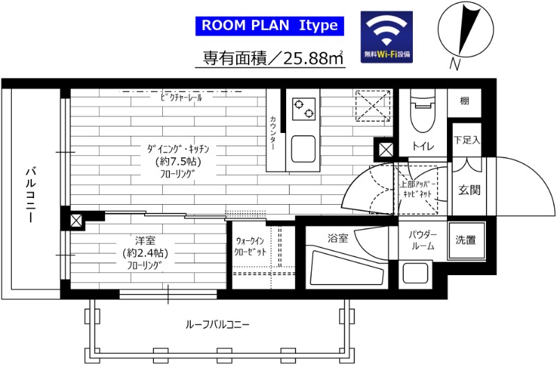 グランドコンシェルジュ三宿アジールコートの間取り
