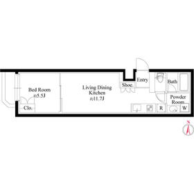 グランパセオ代々木上原Ⅱの間取り