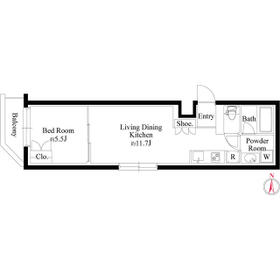 グランパセオ代々木上原Ⅱの間取り