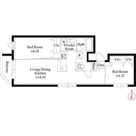 グランパセオ代々木上原Ⅱの間取り