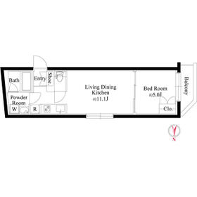 グランパセオ代々木上原Ⅱの間取り