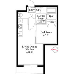 グランパセオ代々木上原Ⅱの間取り