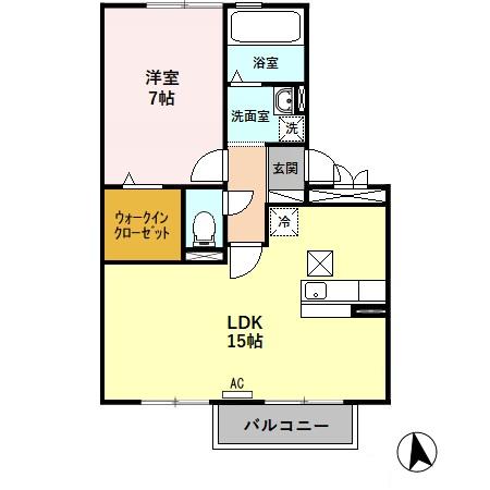 セレッソKT Aの間取り
