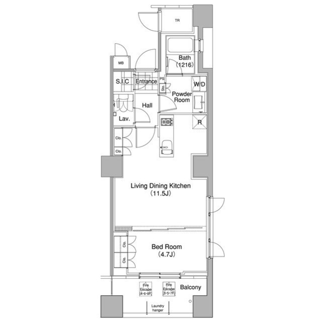 コンフォリア東池袋ＷＥＳＴの間取り