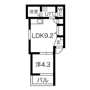 Pine Flourish(パインフローリッシュ)の間取り