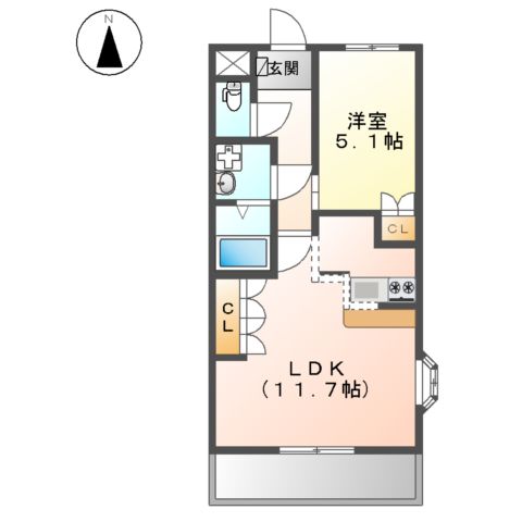 グリーンヒルズの間取り