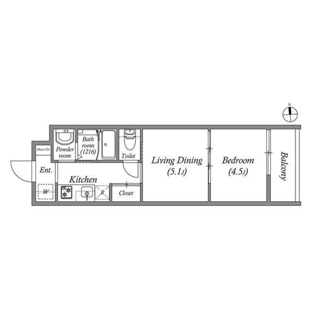 アドバンス京都リエートⅠの間取り