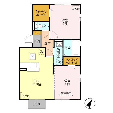 ルンダーベルク Aの間取り