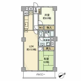 ルネ行徳の間取り