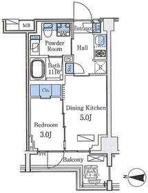 アクアレジデンス錦糸町の間取り