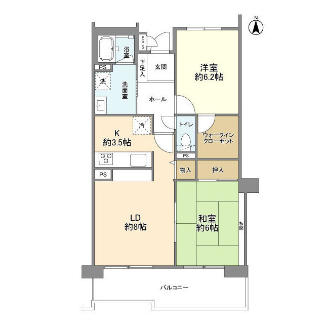 けやき通り南弐番館の間取り