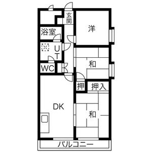 クランブレ西川田の間取り