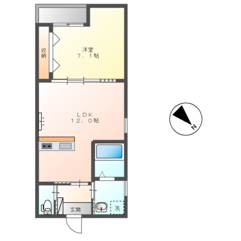 仮)熊谷市新堀スイートテラスの間取り