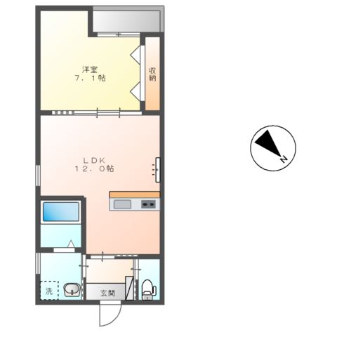 仮)熊谷市新堀スイートテラスの間取り