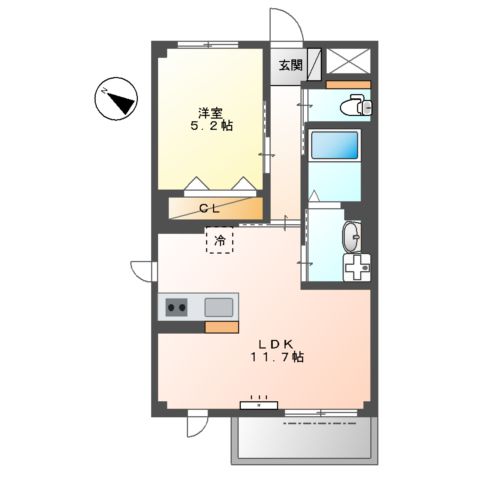 ATB松之内の間取り