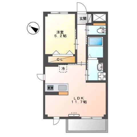 ATB松之内の間取り