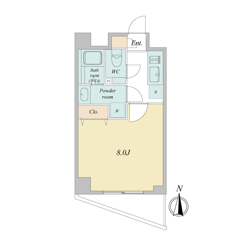 プライマル武蔵関・0503号室の間取り