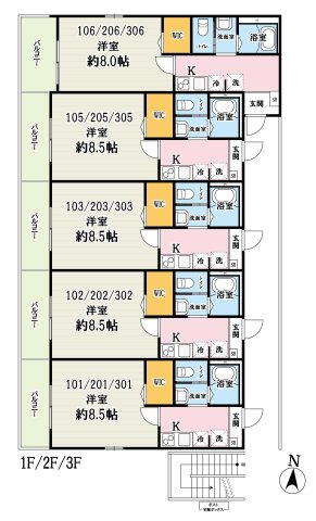 (仮称)キャメル狭山市富士見の間取り