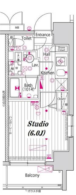 ガーラ・パークサイド川崎の間取り