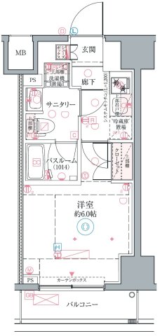 クレヴィスタ横浜関内Ⅱの間取り