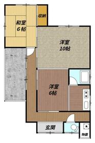 青柳平屋貸家の間取り