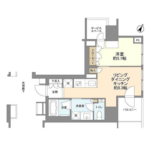 プラウド中目黒の間取り