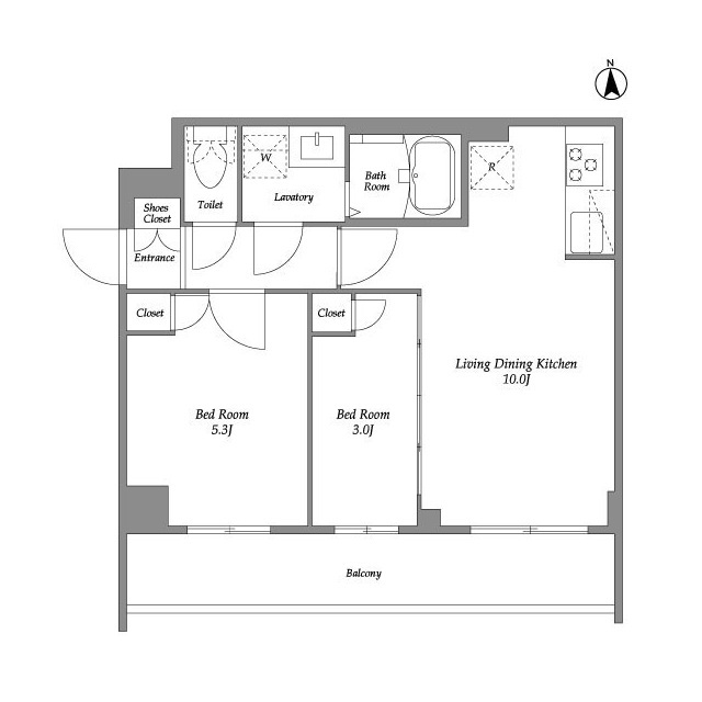 ザ・グラヴィティ新宿の間取り