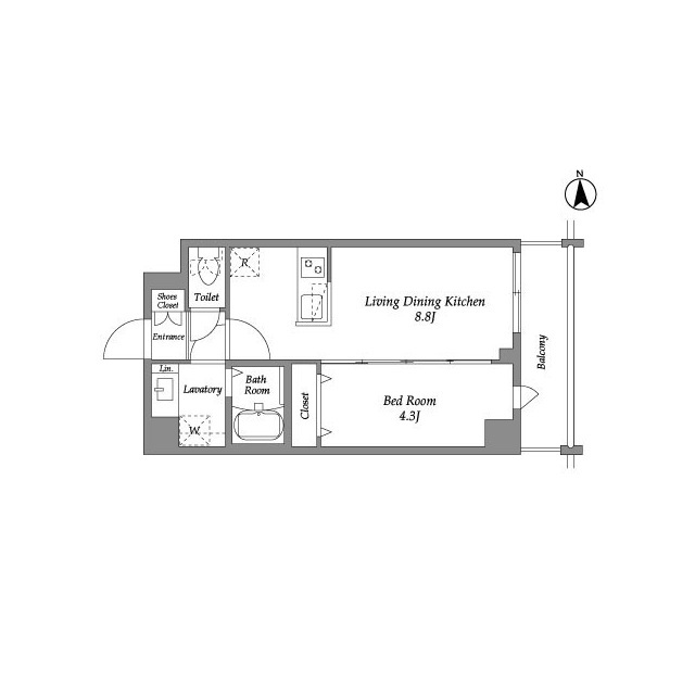 ザ・グラヴィティ新宿の間取り