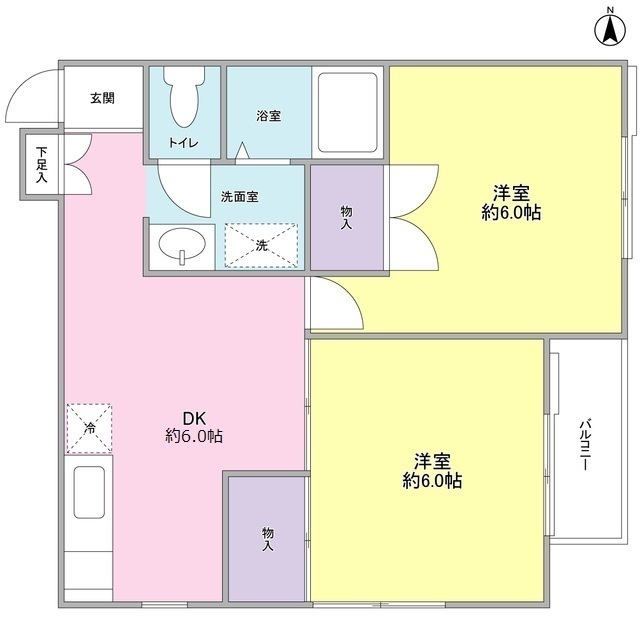フェリースSEYA A棟の間取り
