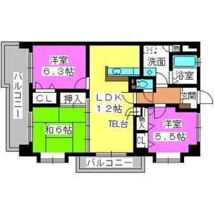 プレステージ和白Ⅴの間取り