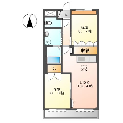 ベル ウッドⅠの間取り