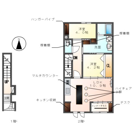 メゾン ボヌールの間取り