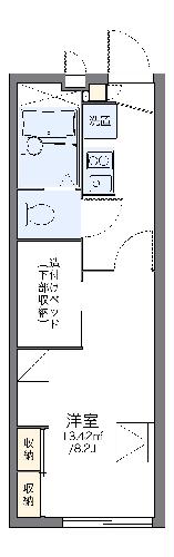 レオパレスノーサイド平田の間取り