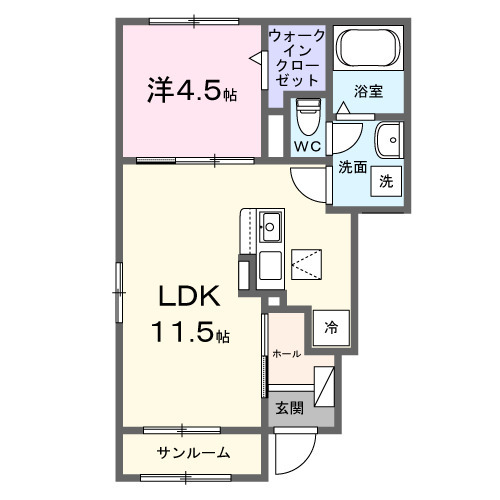 カーサ フェリーチェの間取り