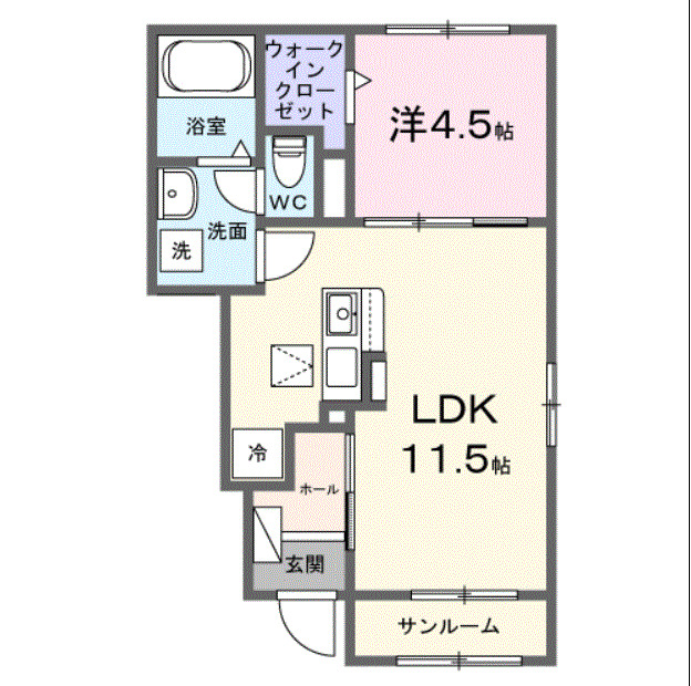 カーサ フェリーチェの間取り