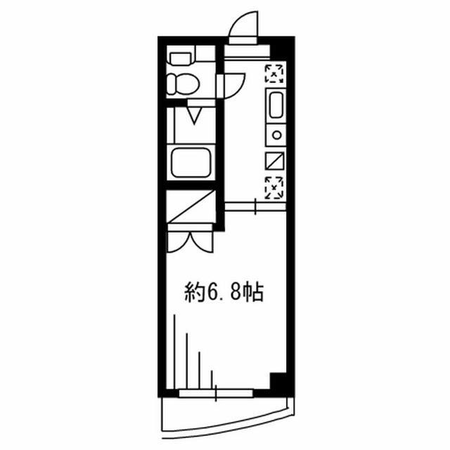 北新宿の完工年月(2008年7月)築の賃貸マンションの間取り