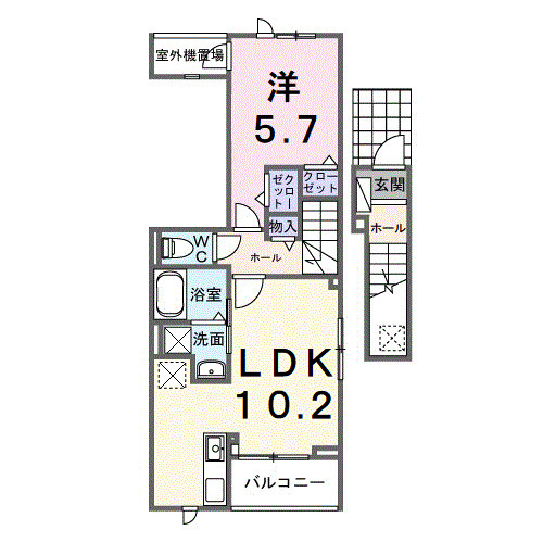 ホグワーツBの間取り
