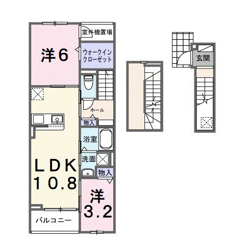 ホグワーツBの間取り