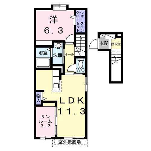 シエラブルーKの間取り