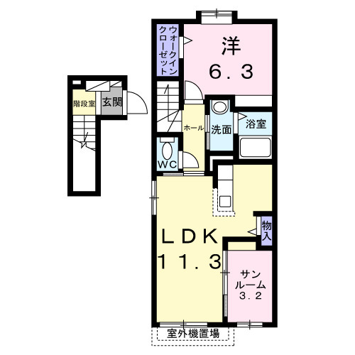 シエラブルーKの間取り