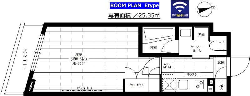ステージグランデ用賀アジールコートの間取り