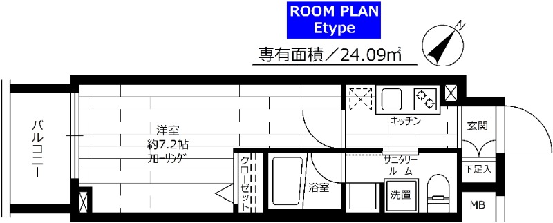 グランドコンシェルジュ蒲田の間取り
