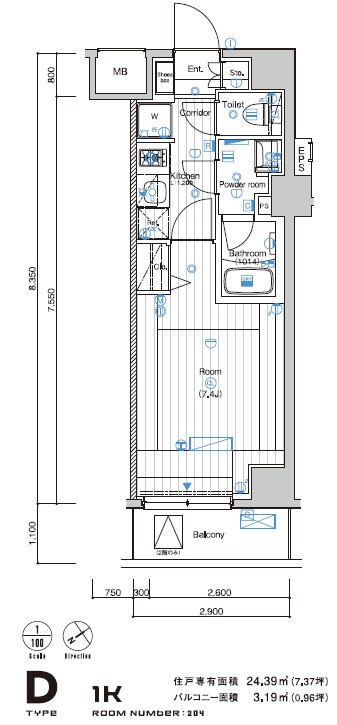 SYFORME FUDOMAEの間取り