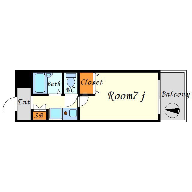 エスリード新大阪第8の間取り
