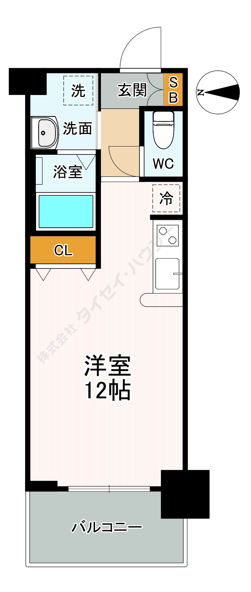 ニッケノーブルハイツ江坂の間取り
