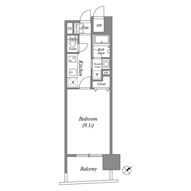 千種アヴァンギャルドプレイスの間取り