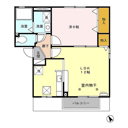 セジュールソフィア Cの間取り