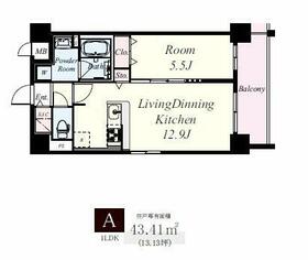 ドウェル東寺道の間取り